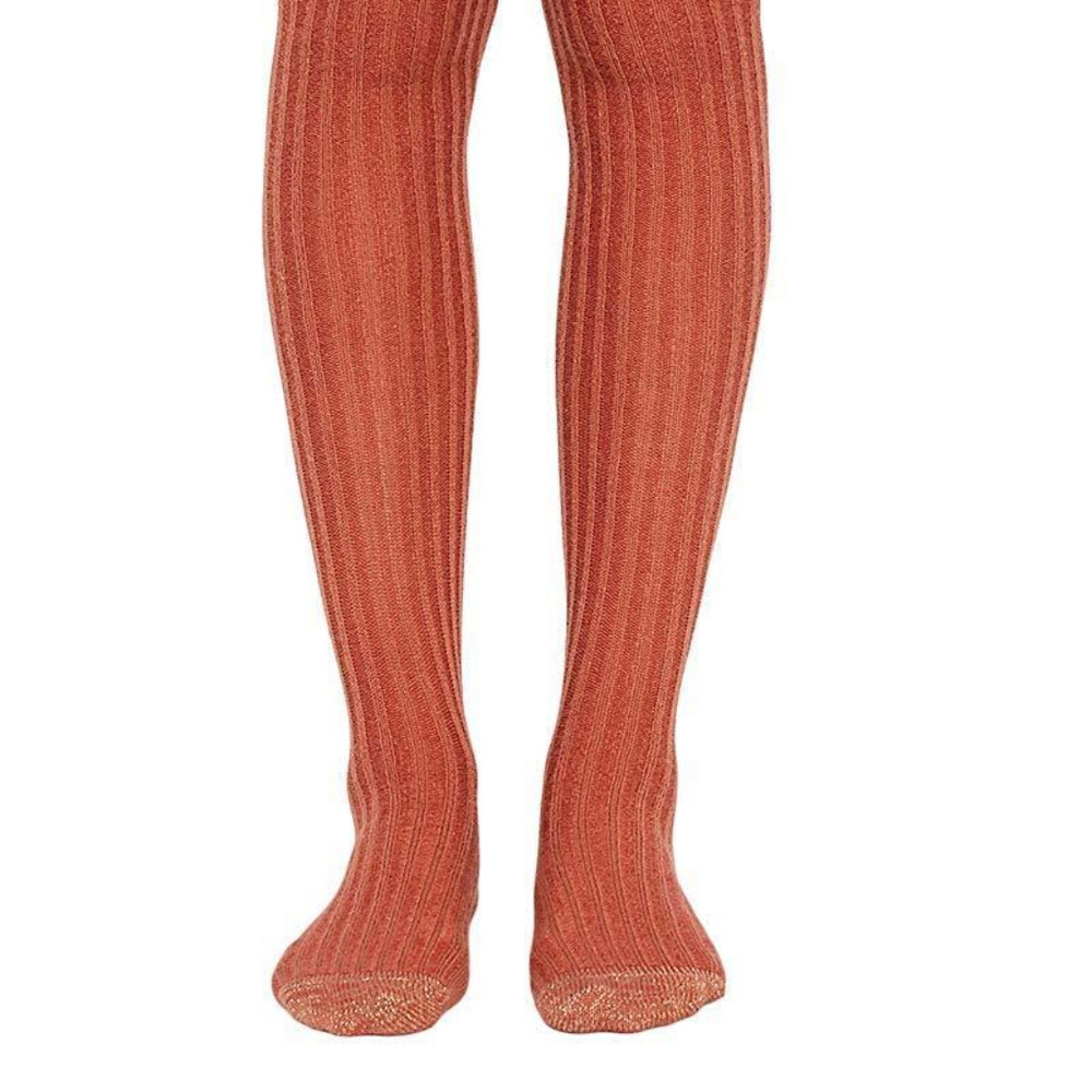 Free People Ribbed Orange Hosiery